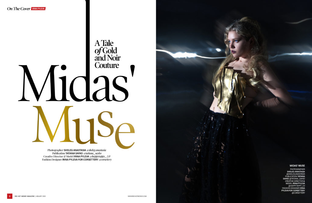 Golden corsets magazine cover