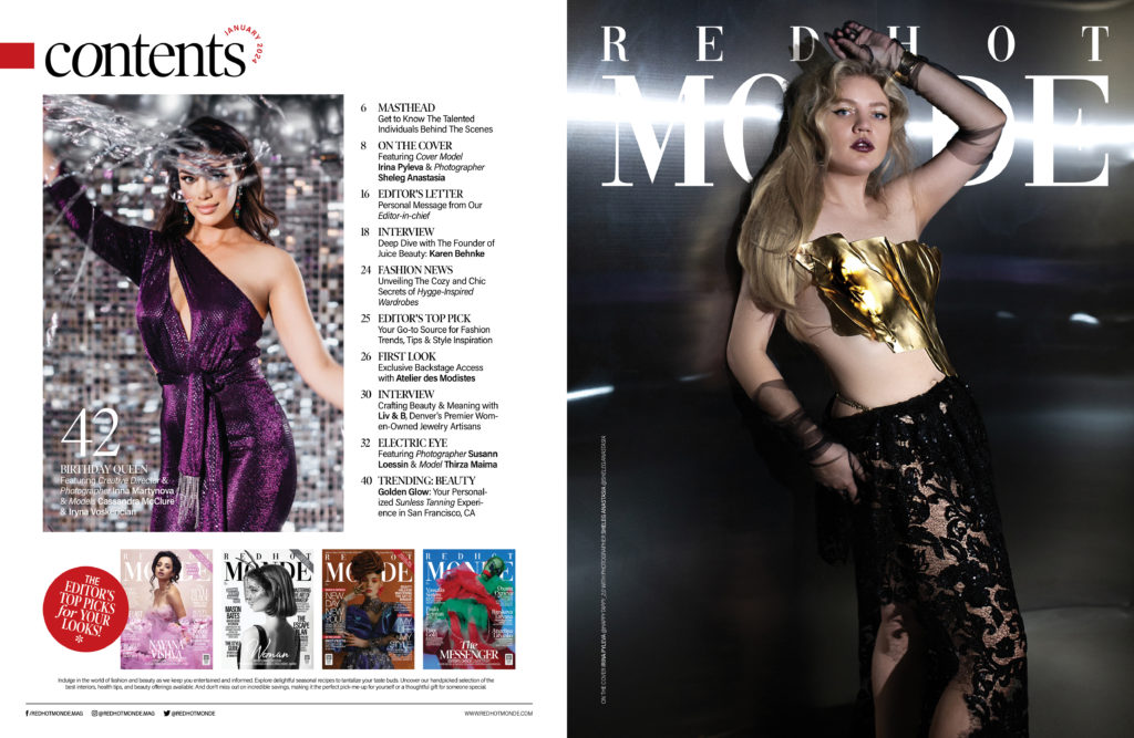 Golden corsets magazine cover